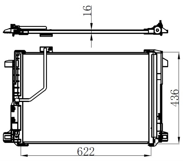 KLIMA RADYATORU MERCEDES X204 W204 S204 C204 C218 W212 A207 C207