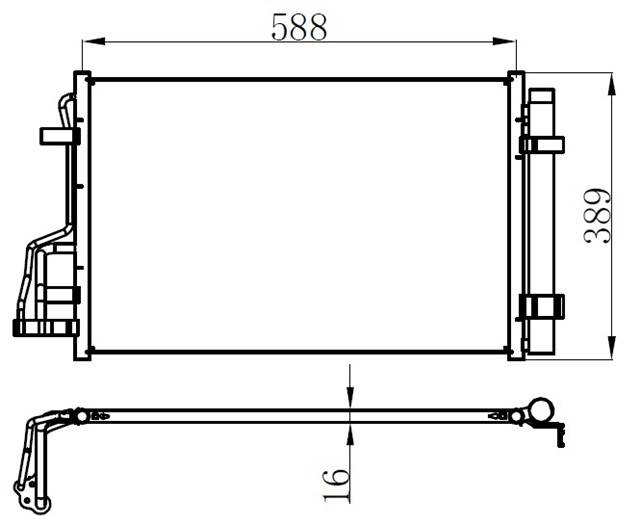 X KLIMA KONDANSERI I30 1.4I 07
