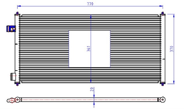 KLIMA RADYATORU CONNECT 02 14 1.8 TDCI 75 - 90 - 110PS