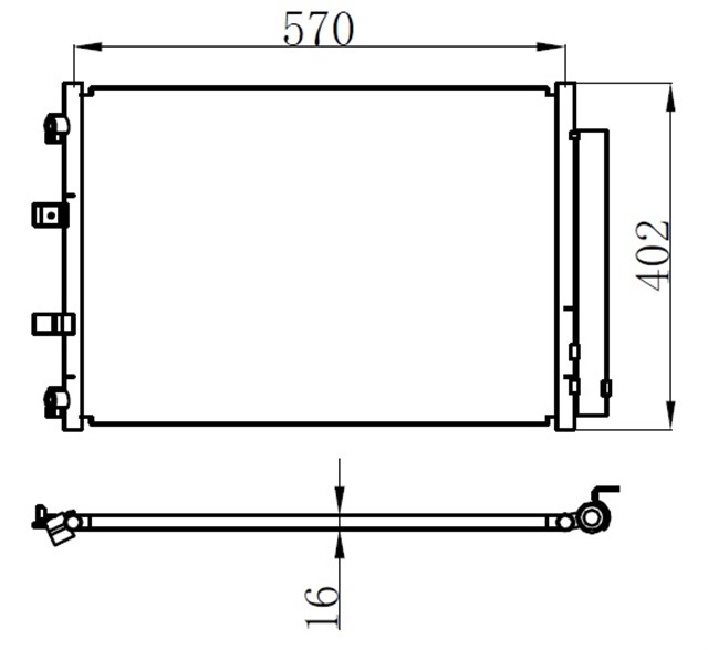 KLIMA RADYATORU KONDANSER FOCUS III 1.0 ECOBOOST - 1.6TDCI 11 GRAND C - MAX 11 591 377 16