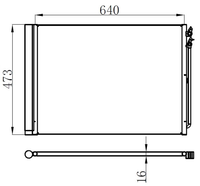 KLIMA RADYATORU BMW F10 F01 N47 N57 B47 B57