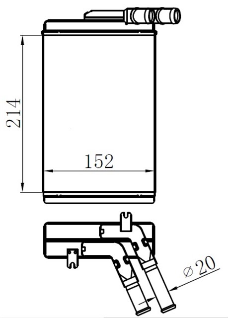 KALORIFER RADYATORU GOLF3 - VENTO - GOLF2 - CORDOBA - POLO - CLASSIC 84 - 00