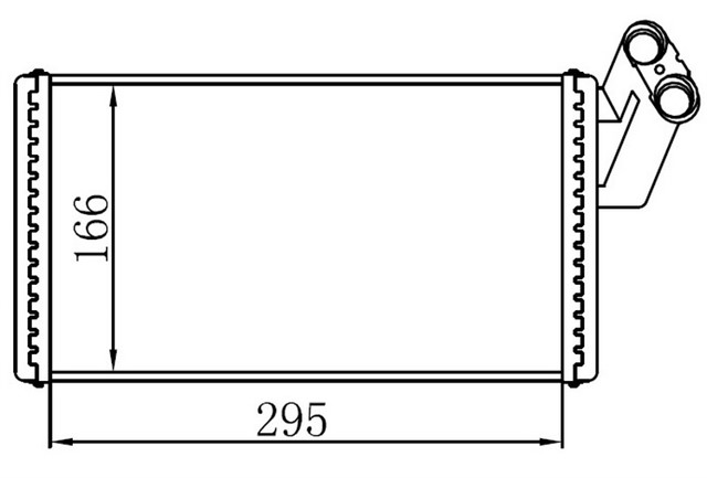 KALORIFER RADYATORU SCUDO 96 - 02 - JUMPY 96 EXPERT 96 - 02 806 99 - 02 299X170