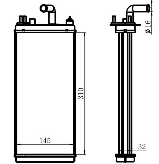 X KALORIFER RADYATORU BRAZING IVECO DAILY 310X145X32