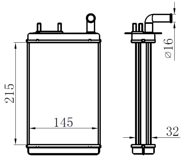 KALORIFER RADYATORU UNO 218X145X32