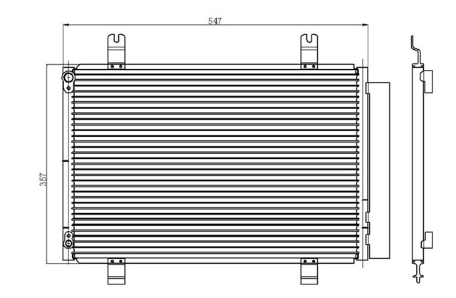 KLIMA KONDENSERI SUZUKI SWIFT III - IV AL/AL 535X326X16