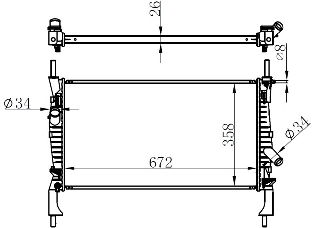 MOTOR SU RADYATORU TRANSIT 2.2TDCI 2.4TDCI 06 09 KLIMASIZ MANUEL 1 SIRA ALB