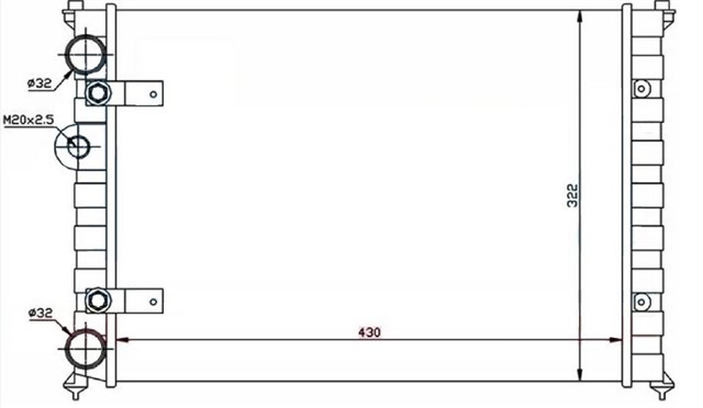 RADYATOR SEAT MEK 430X322X34