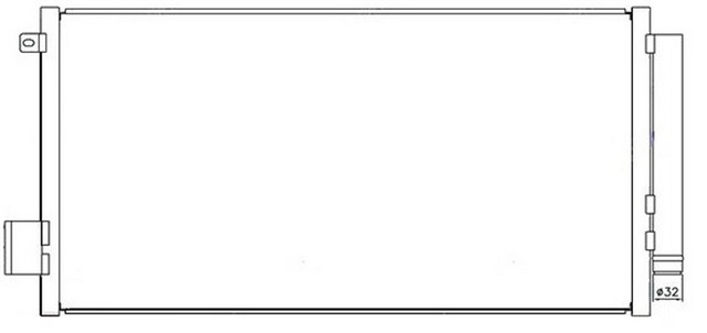 KLIMA KONDENSERI FIAT EGEA - 500L 12 1.3 - 1.6 MULTIJET - 1.4 BENZINLI AL - PL - BRZ 645X323X16