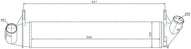 TURBO RADYATORU INTERCOOLER LOGAN MCV - SANDERO 09 K9K AL/PL/BRZ