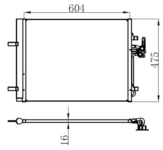 KLIMA RADYATORU MONDEO IV S MAX 07 2.0 TDCI GALAXY 2.0TDCI 07 14 VOLVO S60 S80 II V60 V70 III XC70 II 2.5 / 3.2 224DT 204PT DISCOVERY SPORT L550 14 FREELANDER 2 L359 06 14 R.R EVOQUE L538 11 19