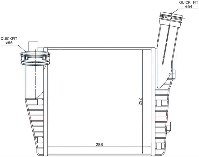 TURBO RADYATORU - INTERCOOLER SAG TOUAREG - Q7 BUN - BUG - BKS - CASA 3.0 TDI 04 - 