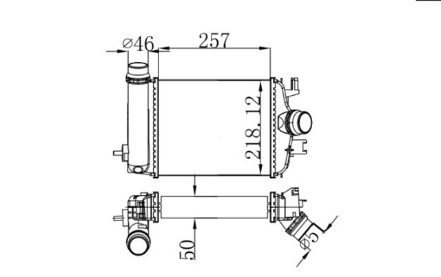 TURBO RADYATORU BRAZING CLIO V DUSTER 20 DUSTER 20
