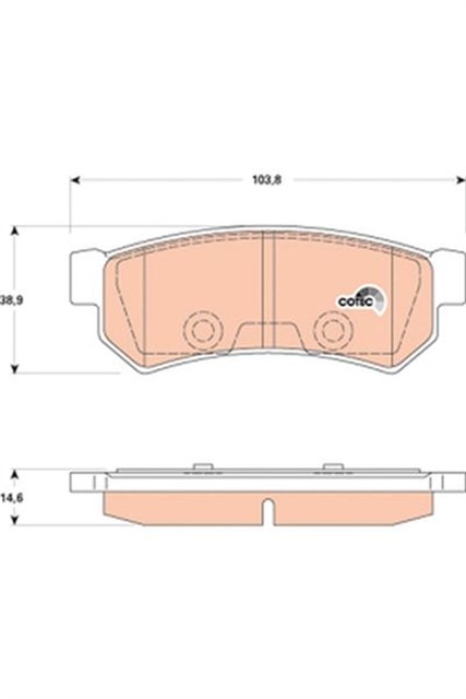 ARKA BALATA LACETTI 1.4 16V 1.6 1.8 05/2003 NUBIRA SEDAN;KOMBI 1.4 1.6 1.8 01/2005