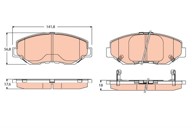 FREN BALATASI ON CRV ( RD ) 2.0:2.2 I - CTDI 02 - 06