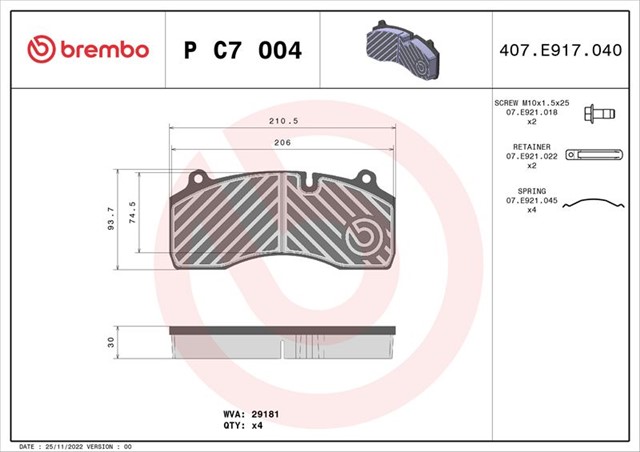 FREN BALATASI KING LONG XMQ 08/10 - - RENAULT TRUCKS MIDLUM 01/00 - - VOLVO FL II 05/06 - 