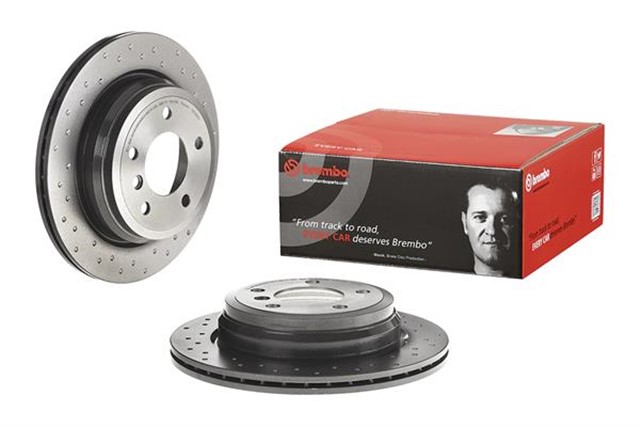 FREN DISKI ARKA DELIKLI BMW E87 - E90 320 - 325 - 328 2004 - 2011