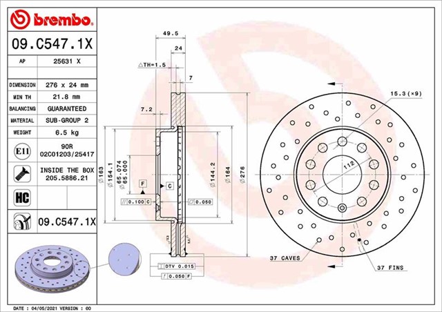 FREN DISKI ON [ADET] GOLF7 - POLO - A3 - LEON - IBIZA 13 - 