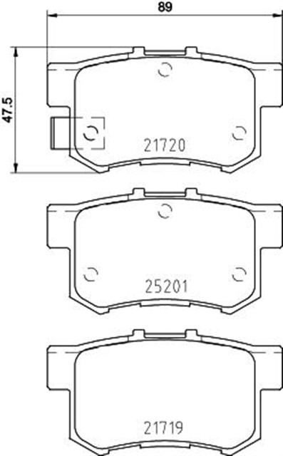 FREN BALATASI ARKA LOW - MET FIAT