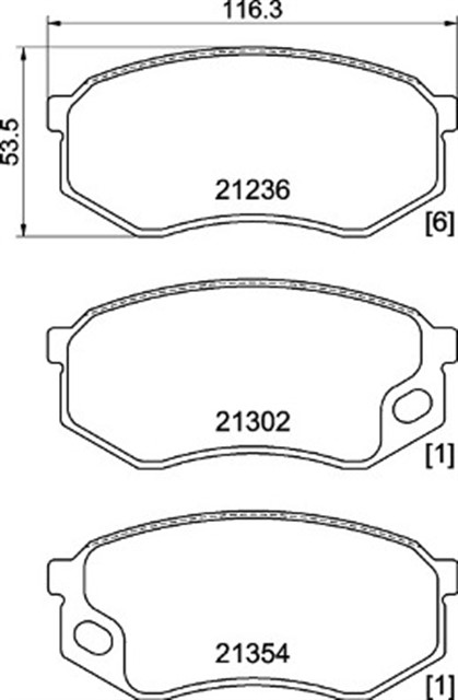 FREN BALATASI MITSUBISHI CANTER FE3. FE4 V 09/85 - 12/97