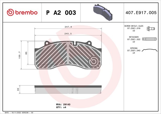FREN BALATASI SAF SKRB - 