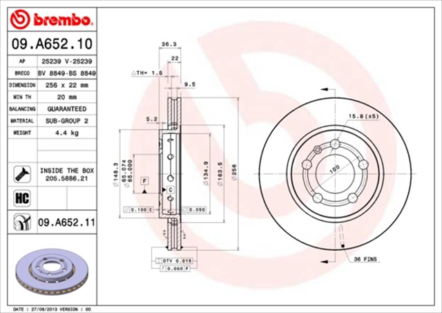 FREN DISKI ARKA VW GOLF 98 - 06 AUDI A3 97 - 03 SEAT LEON 00 - 06