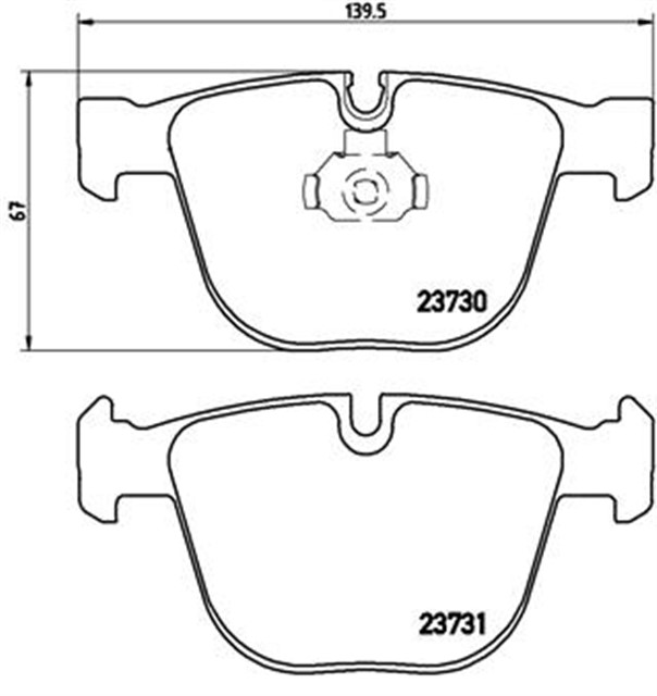 FREN BALATASI ARKA BMW E - 60/61/63/64/70/90/70/ ARKA BUYUK
