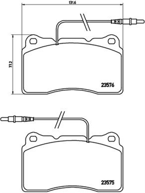FREN BALATASI ON WVA 23110 ALFA ROMEO 166 2.0 TURBO 2.5 3.0 98 - 