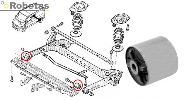 TORSIYON BURCU TRAFIC II - VIVARO II 1.9 DCI - DTI