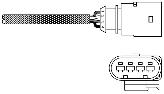 OKSIJEN SENSORU KATALITIK KONVEKTOR ARKASI GOLF5 - GOLF6 - JETTA - PASSAT - TIGUAN - POLO - A3 - LEON BSE - BGU - CAVD - CAVA - CAXA 1.4 TSI - 1.6 04 - 
