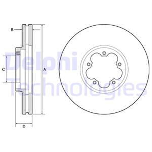 BG9191 ON FREN AYNASI TRANSIT V363 - TOURNEO CUSTOM 2.2 TDCI 13 TEK TEKER 308X33X93.1X55X5DLXHAVALI