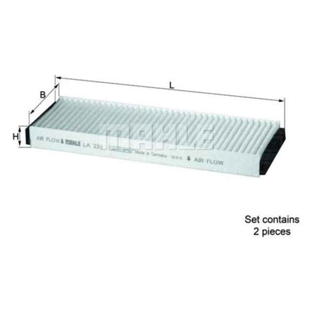 POLEN FILTRESI AUDI A6 2.0 - 2.4 - 2.8 - 3.0 - 3.2 04 - 11 2 LI SET