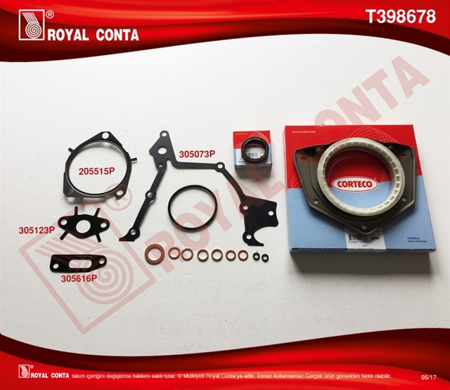 X ALT TAKIM CONTA DOBLO - PUNTO 1.9 JTD ORJ.KRANK KECE YATAKLI 182.B9.00/188.A2.00 4081111 MOT.IT