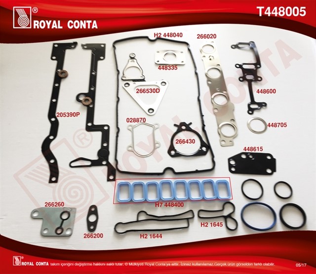 MOTOR TAKIM CONTA SKC.KECE VE S.LASTIGI YOKTUR SKCSIZ TRANSIT V184 2.4 TDI 01 06