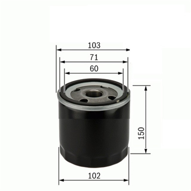 YAG FILTRESI HYUNDAI HD35 4000CC H100 KAMYONET YM - MITSUBISHI CANTER TURBO - PRESTIGE WP1045 X