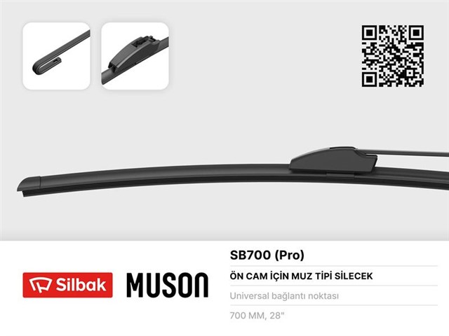 SILECEK SUPURGESI 700MM MUZ TIPI UNIVERSAL