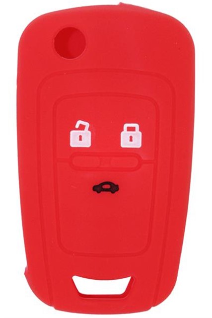 KONTAK ANAHTAR KUMANDA KORUYUCU KILIF SILIKON KIRMIZI CHEVROLET CRUZE - AVEO
