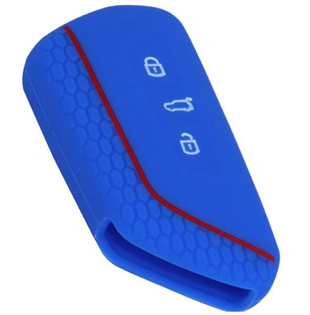 KONTAK ANAHTAR KUMANDA KORUYUCU KILIF SILIKON 3 TUS MAVI VW GOLF 8 - ID 4 - ID 3