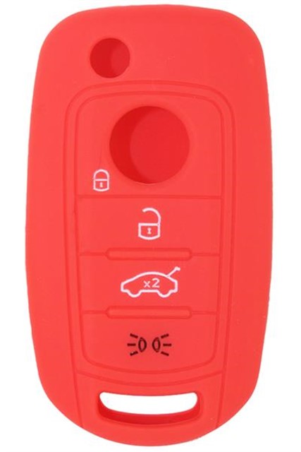 KONTAK ANAHTAR KUMANDA KORUYUCU KILIF SILIKON KIRMIZI FIAT EGEA