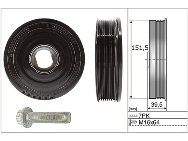 KRANK KASNAGI RENAULT TRAFIC III 15 MEGANE IV 15 TALISMAN 15 SC NIC IV 15 OPEL VIVARO B 15 1.6DCI R9M 7 KANAL