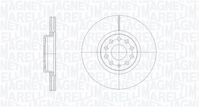FREN DISKI ON [ADET] PASSAT - GOLF5 - GOLF6 - GOLF7 - CADDY - A3 - LEON 04 - 