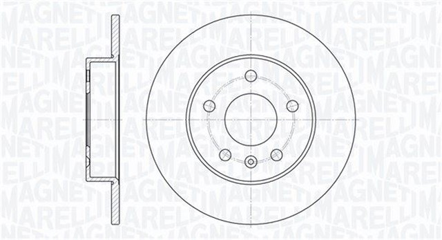 ARKA FREN AYNASI ASTRA H - COMBO C 02 MERIVA A - B 03 ASTRA G 1.8 - 2.0 98 ZAFIRA A 264X10X5DL
