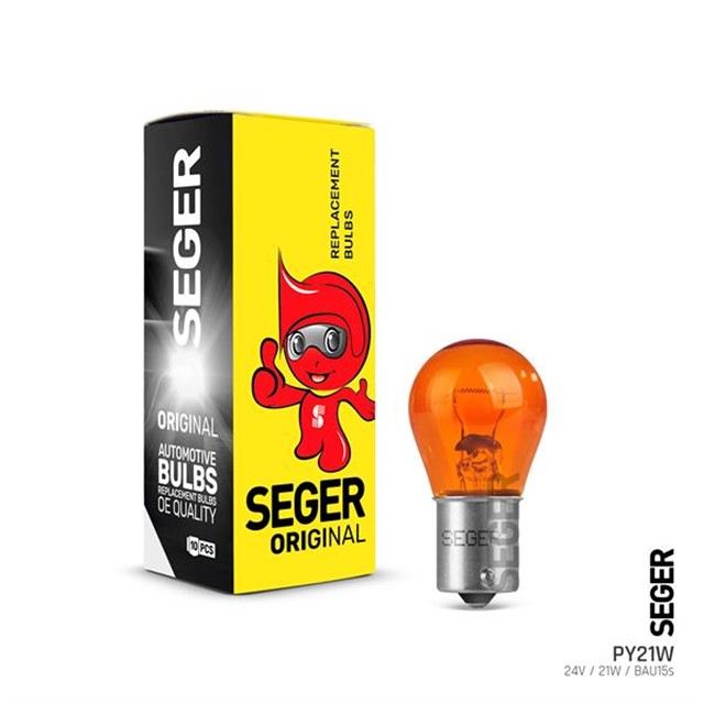 AMPUL PY21W 24V 21W BAU15S 93 KAPLAMA SARI