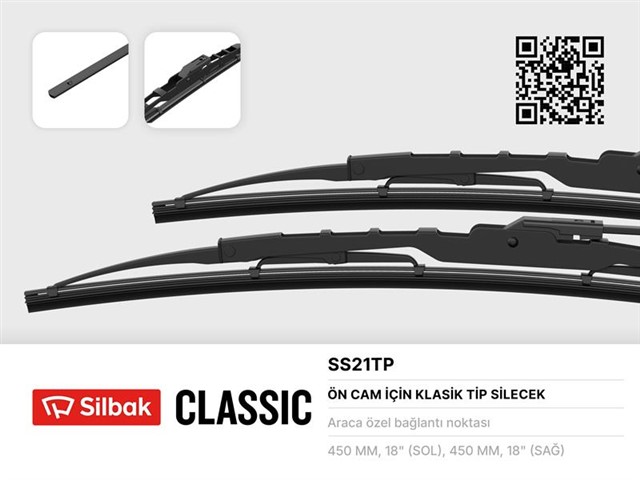 SILECEK SUPURGESI 450MM GECMELI 50NC - 35NC - IVECO 9MM - BEDFORD TK SERISI 3TON - 6TON