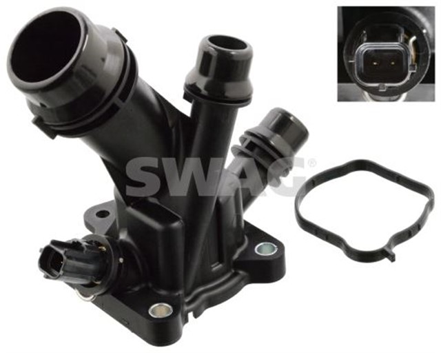 TERMOSTAT KOMPLE VOLVO S60 D3 D4 D5 S80 D3 D4 D5 D40 D3 D4 XC60 2.4D D3 D4 D5 XC70 D3 D4 D5 C30 V40 FEBI 104762 V50 V70 V60 C70 90.C