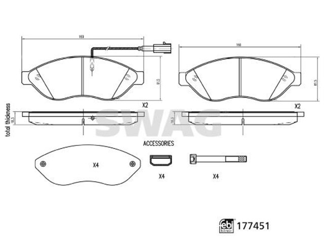 FREN BALATASI TAKIMI DISKLI FREN CITRO N FEBI 177451
