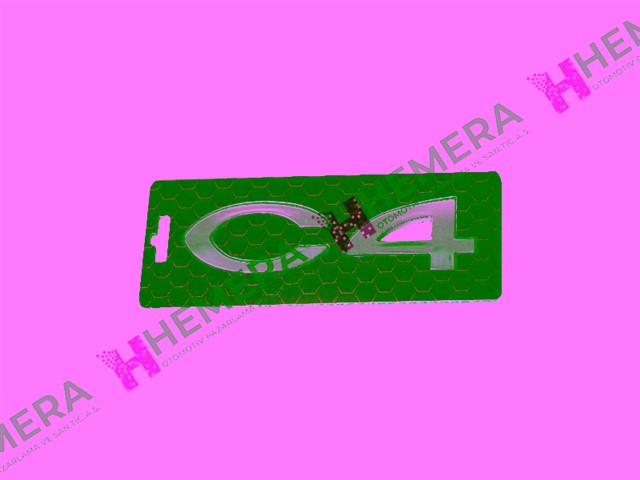 AMBLEM YAZI C4 CITROEN C4