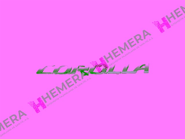 AMBLEM YAZI ARKA TOYOTA COROLLA