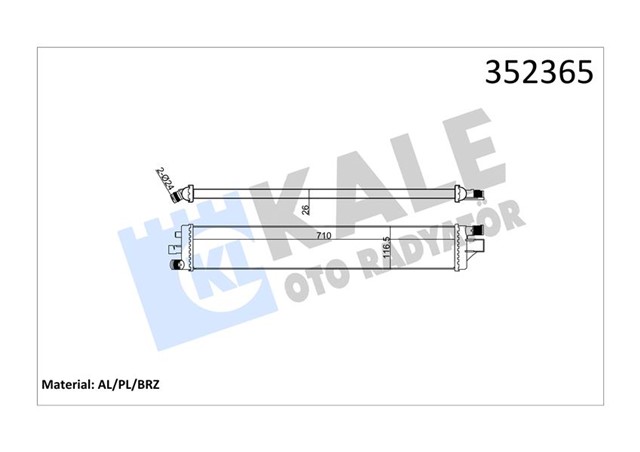 TURBO RADYATORU INTERCOOLER NV400 - MOVANO B - MASTER III LT 2.3CDTI 10 ILAVE SOGUTUCU AT - MT