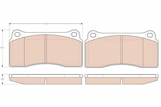 ON BALATA JAGUAR DAIMLER XJ30 4.0 97 - 03